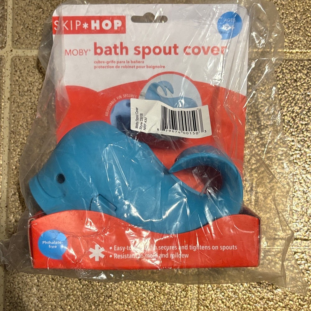 Skip Hop Moby Blue Whale Spout Cover